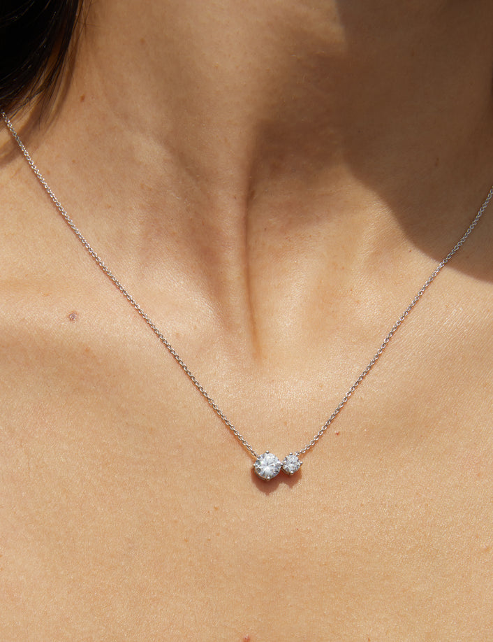 Lab Grown Diamond Duo Necklace