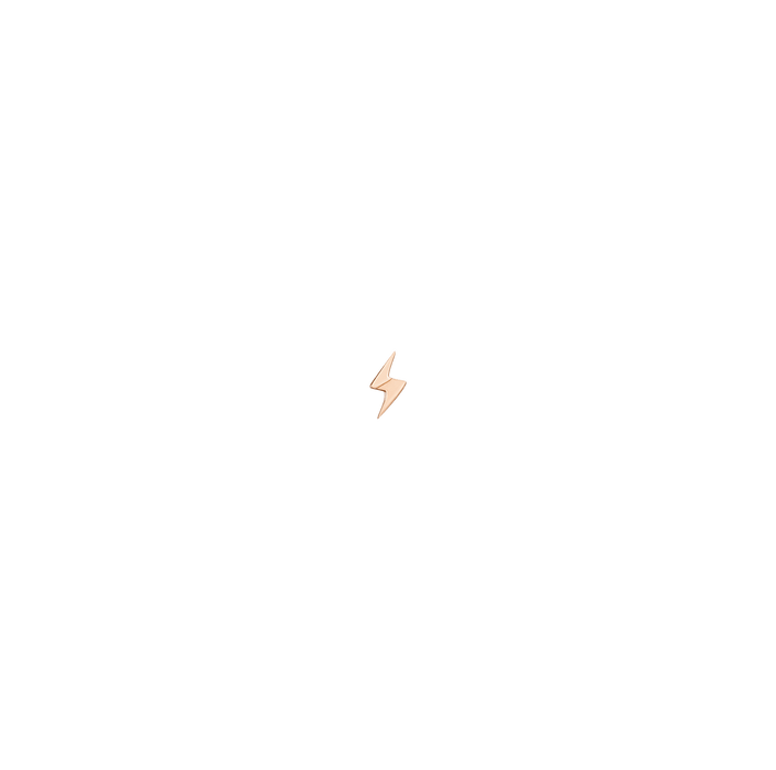 Gold Bolt Stud Earring