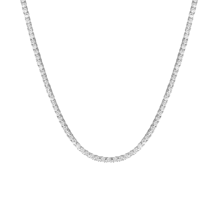 White Sapphire Tennis Necklace