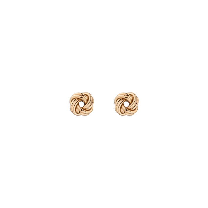 Gold Knot Stud Earrings