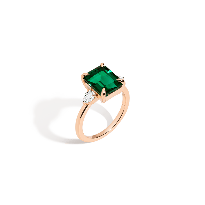 Emerald Gemstone Cocktail Ring