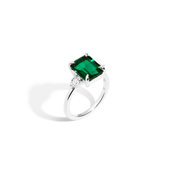 Emerald Gemstone Cocktail Ring