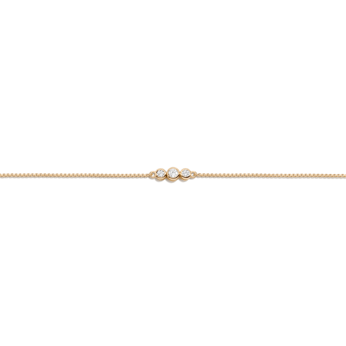 Mini Graduated Lab Grown Diamond Bezel Bracelet