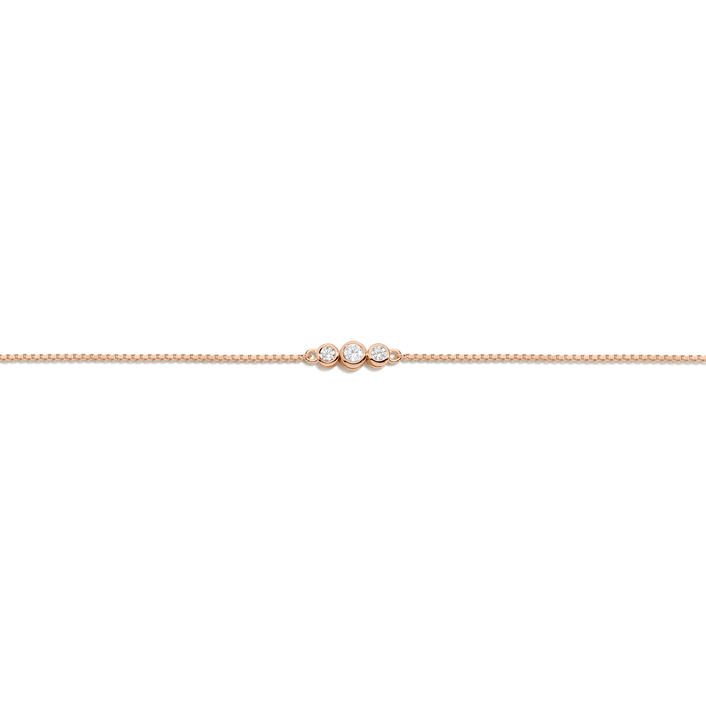 Mini Graduated Lab Grown Diamond Bezel Bracelet