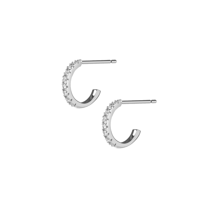Diamond Huggie Earrings